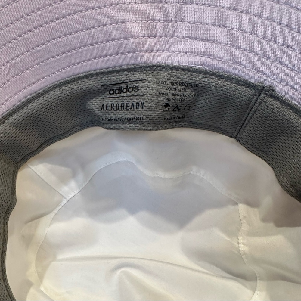 🌟4xHP🌟Adidas Lavender Aeroready Foldable Recycled Polyester Bucket Hat OSFM - Picture 7 of 8